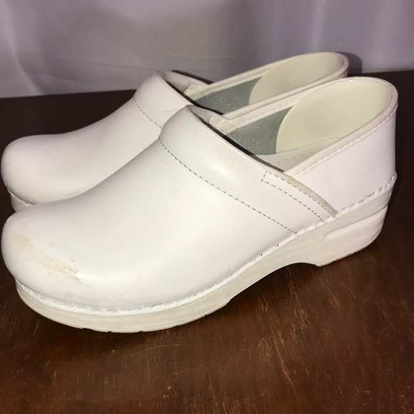 white dansko professional clogs